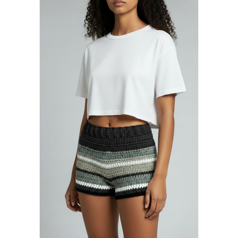 THE MOCHA SHORTIE Handmade Crochet Shorts